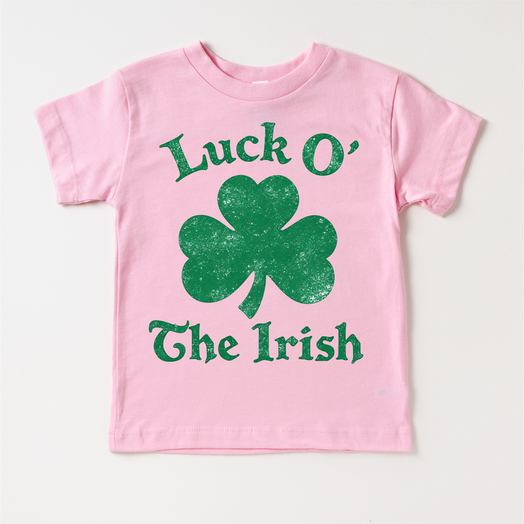 Luck O' The Irish St. Ptrick's Shirt - Kids Lucky Ireland Tee - Madi Moosh Boutique