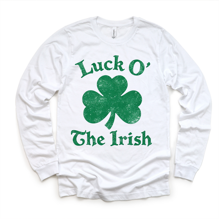 Luck O' The Irish St. Ptrick's Shirt - Kids Lucky Ireland Tee - Madi Moosh Boutique