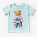 Teddy Bear Jesus Loves Me Shirt - Christian Tee - Madi Moosh Boutique