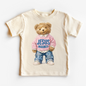 Teddy Bear Jesus Loves Me Shirt - Christian Tee - Madi Moosh Boutique