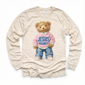Teddy Bear Jesus Loves Me Shirt - Christian Tee - Madi Moosh Boutique