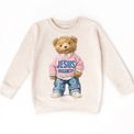Teddy Bear Jesus Loves Me Shirt - Christian Tee - Madi Moosh Boutique