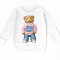Teddy Bear Jesus Loves Me Shirt - Christian Tee - Madi Moosh Boutique