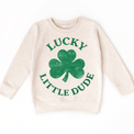 Lucky Little Dude St. Ptrick's Shirt - Kids Lucky shamrock Tee - Madi Moosh Boutique