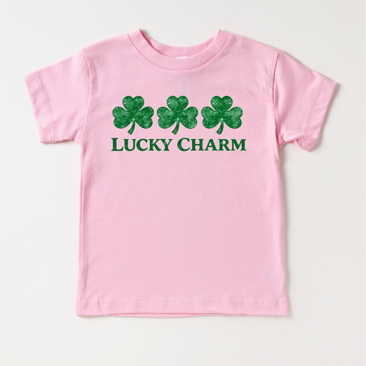 Lucky Charm St. Ptrick's Shirt - Kids Lucky shamrock Tee