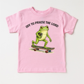 Off To Paise The Lord Christian Shirt - Cute Frog Church Tee - Madi Moosh Boutique