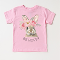 Be Hoppy Easter Bunny Shirt - Girls Easter Tee - Madi Moosh Boutique