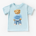 Teddy Bear Jesus Loves Me Shirt - Christian Tee - Madi Moosh Boutique