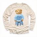 Teddy Bear Jesus Loves Me Shirt - Christian Tee - Madi Moosh Boutique