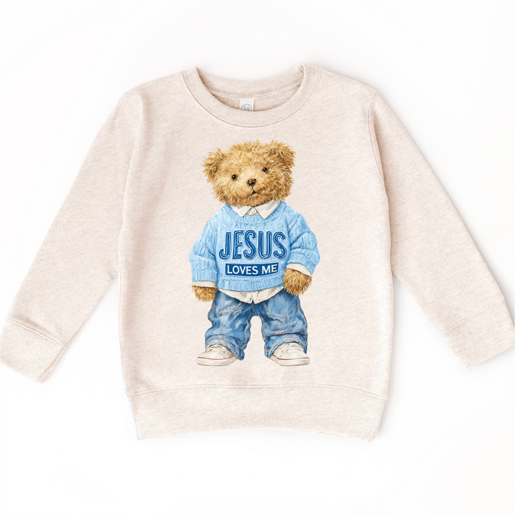 Teddy Bear Jesus Loves Me Shirt - Christian Tee - Madi Moosh Boutique