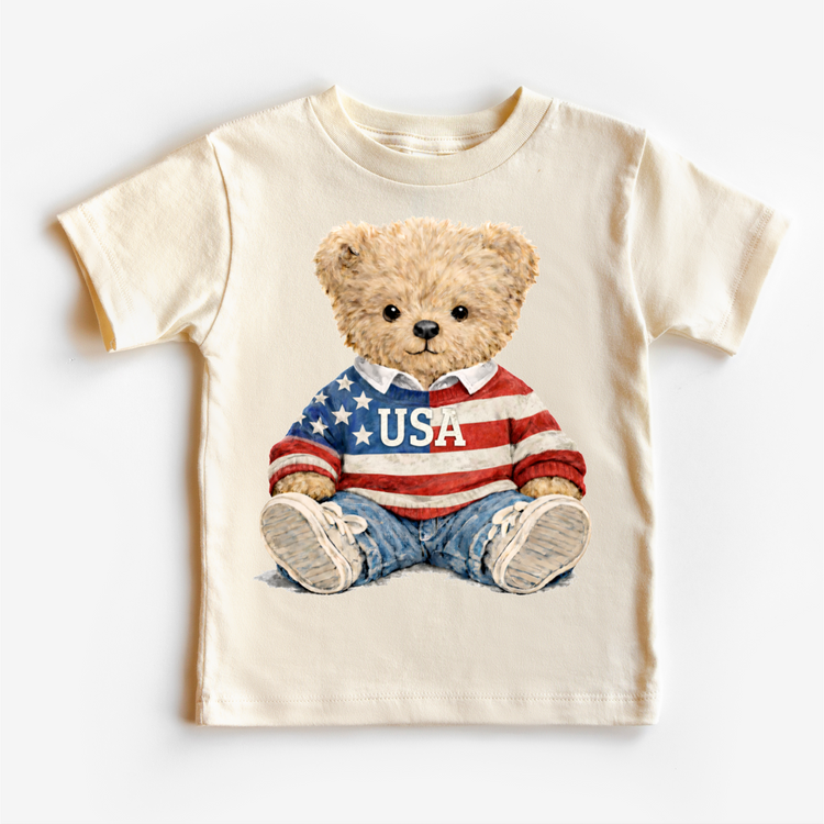 USA 4th Of July Teddy Bear Shirt - Independence Day Tee - Madi Moosh Boutique