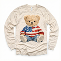 USA 4th Of July Teddy Bear Shirt - Independence Day Tee - Madi Moosh Boutique