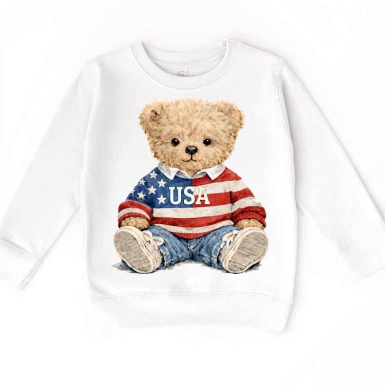 USA 4th Of July Teddy Bear Shirt - Independence Day Tee - Madi Moosh Boutique