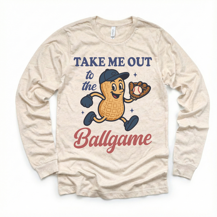 Baseball Take Me Out To The Ballpark Shirt - Peanut Baseball Tee - Madi Moosh Boutique