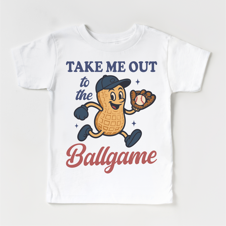 Baseball Take Me Out To The Ballpark Shirt - Peanut Baseball Tee - Madi Moosh Boutique