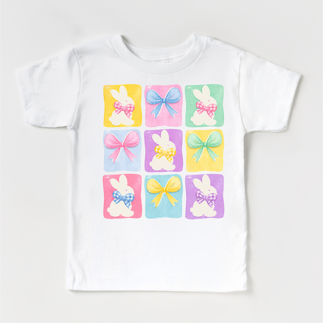 Easter Bunny And Bows Shirt - Easter Bunny Tee - Madi Moosh Boutique