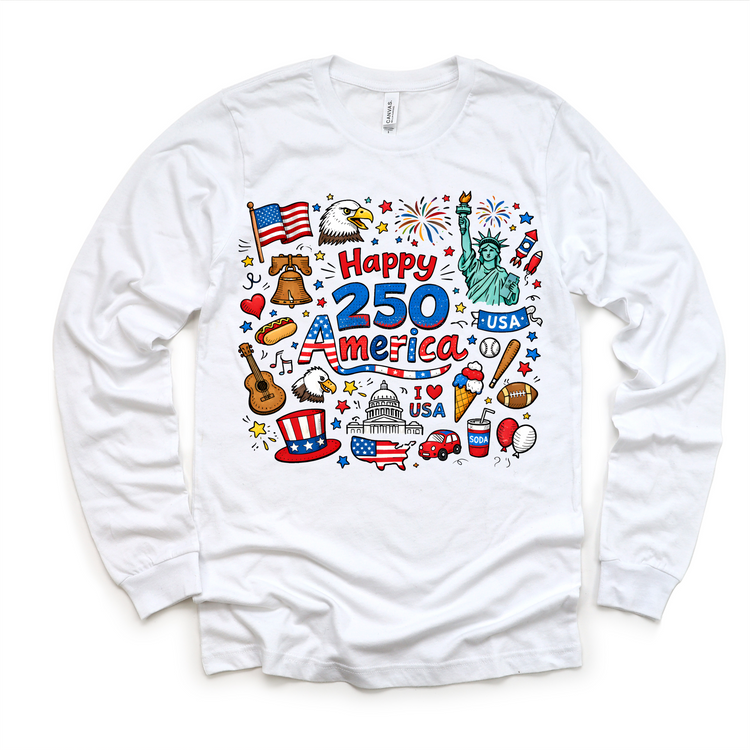 Happy 250 America Kids Shirt – Patriotic 4th of July Tee – USA 250th Birthday Toddler Shirt (2026)