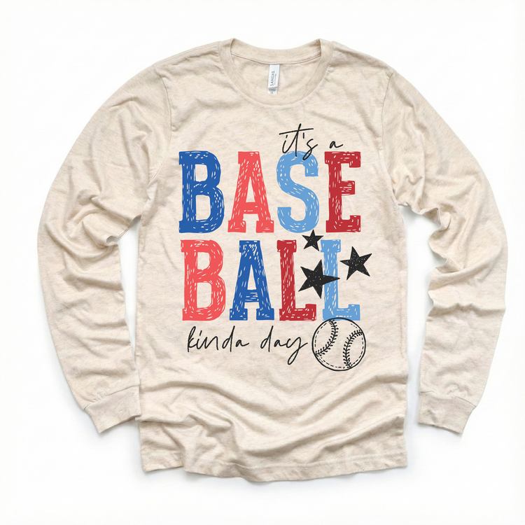 It’s a Baseball Kinda Day Patriotic Kids Shirt | Red White and Blue Baseball Tee for Boys and Girls