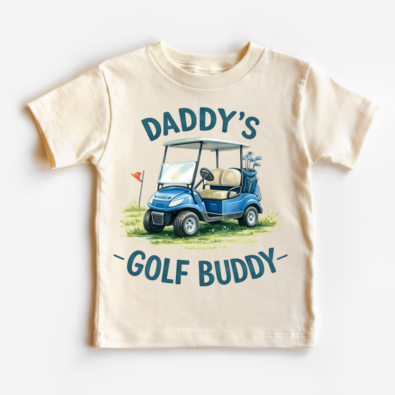 Daddy’s Golf Buddy Kids Shirt – Cute Golf Cart Toddler Tee – Golf Lover Baby Shirt – Father’s Day Kids Outfi