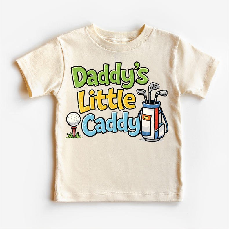 Daddy’s Little Caddy Kids Golf Shirt | Cute Golf Tee for Boys & Girls | Toddler Golf Outfit | Golf Lover Kids Shirt