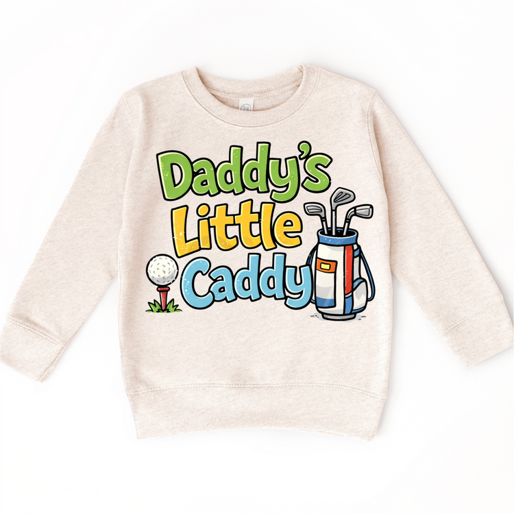 Daddy’s Little Caddy Kids Golf Shirt | Cute Golf Tee for Boys & Girls | Toddler Golf Outfit | Golf Lover Kids Shirt