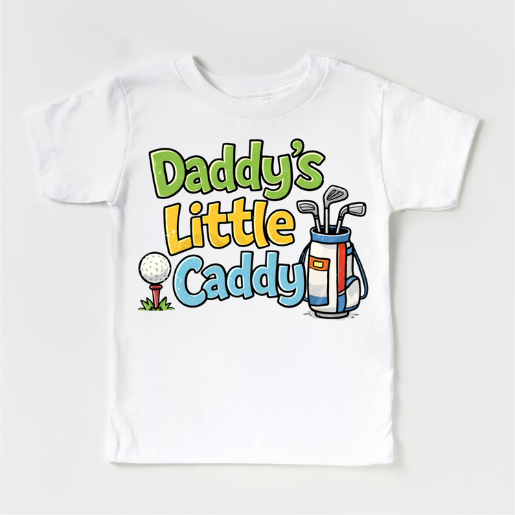 Daddy’s Little Caddy Kids Golf Shirt | Cute Golf Tee for Boys & Girls | Toddler Golf Outfit | Golf Lover Kids Shirt