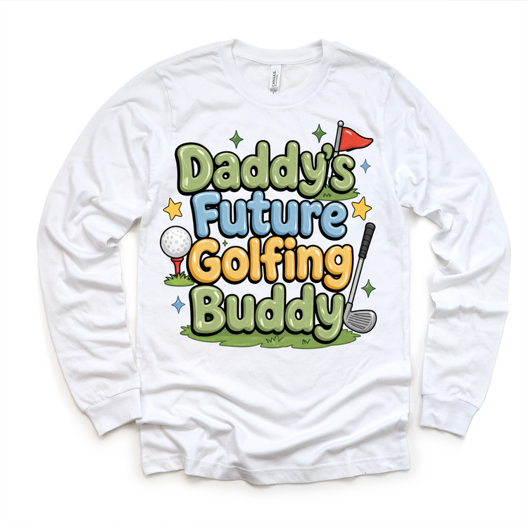 Daddy’s Future Golfing Buddy Shirt | Cute Kids Golf Tee | Toddler & Youth Golf Outfit | Baby Golf Shirt | Father Son Matching Tee