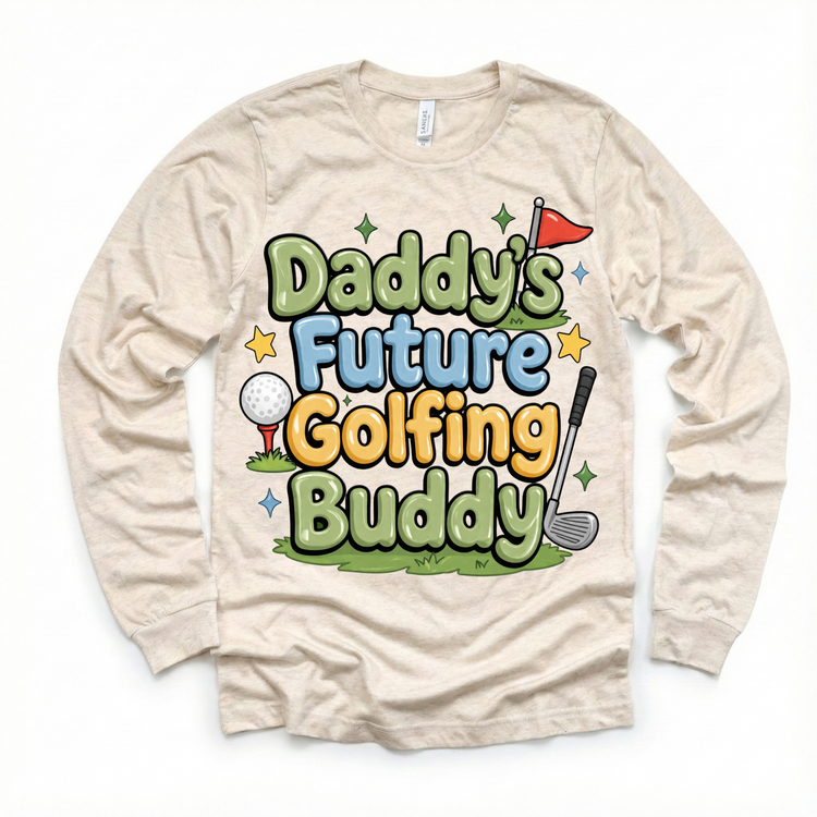 Daddy’s Future Golfing Buddy Shirt | Cute Kids Golf Tee | Toddler & Youth Golf Outfit | Baby Golf Shirt | Father Son Matching Tee