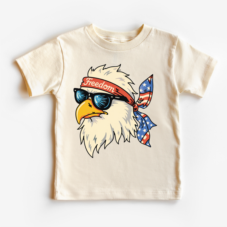 Kids Patriotic Eagle T-Shirt | Freedom Eagle Graphic Tee | 4th of July Kids Shirt | USA Americana Kids Tee