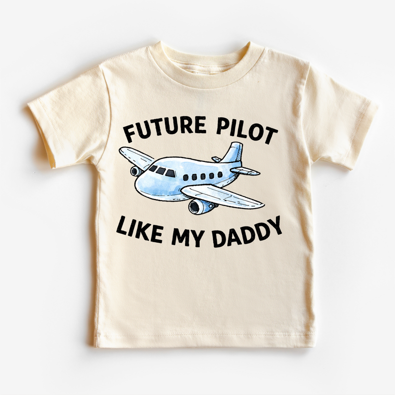 Future Pilot Kids Graphic Tee – Airplane Toddler Shirt – Aviation Kid Outfit