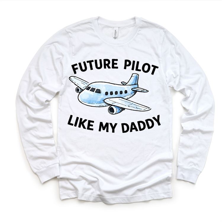 Future Pilot Kids Graphic Tee – Airplane Toddler Shirt – Aviation Kid Outfit