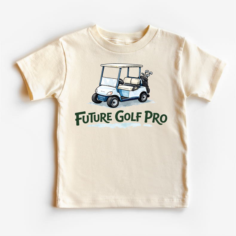 Future Golf Pro Kids T-Shirt | Golf Cart Kids Tee | Golf Lover Kids Shirt | Cute Golf Graphic Tee