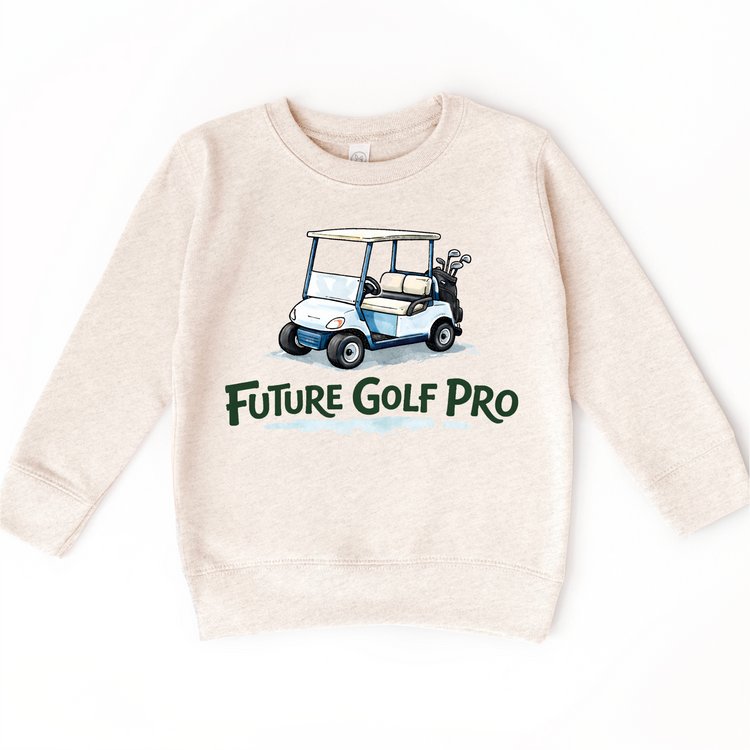 Future Golf Pro Kids T-Shirt | Golf Cart Kids Tee | Golf Lover Kids Shirt | Cute Golf Graphic Tee