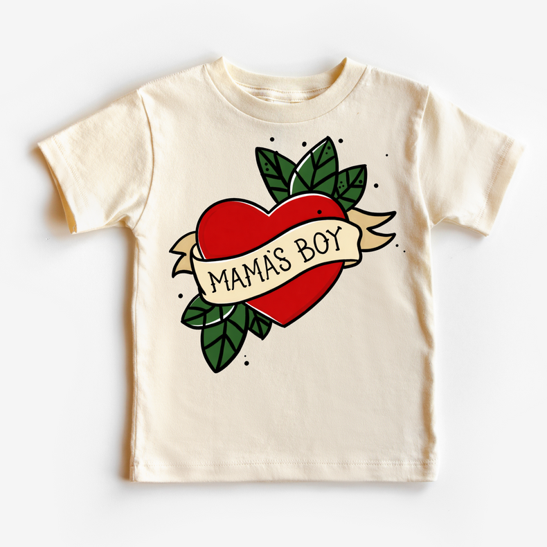 Mama's Boy Tattoo Heart T-Shirt – Kids Tee