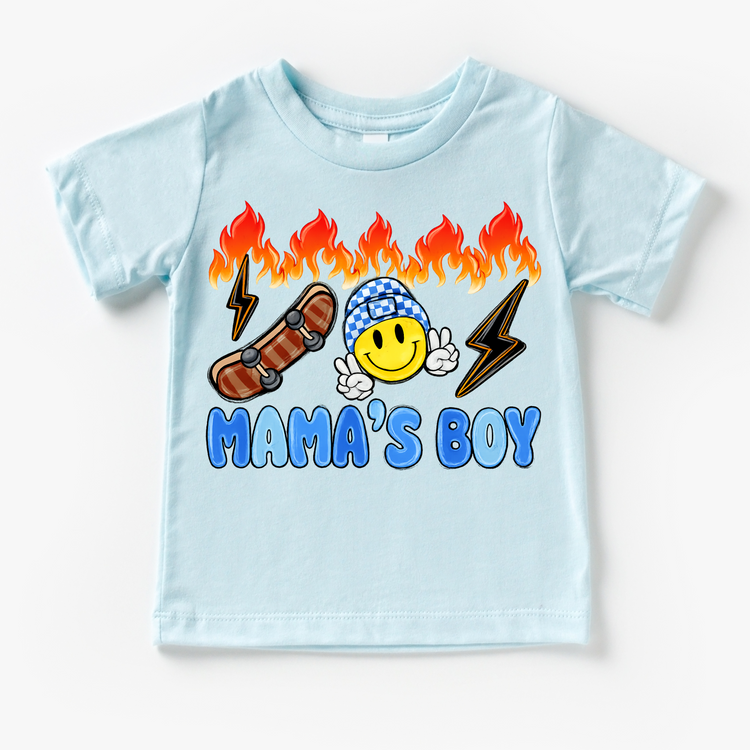Mama's Boy Retro Skater T-Shirt – Kids Shirt