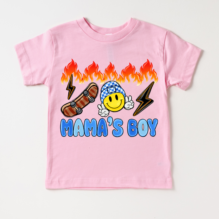 Mama's Boy Retro Skater T-Shirt – Kids Shirt