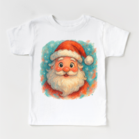 Santa Clause Christmas White kids tee