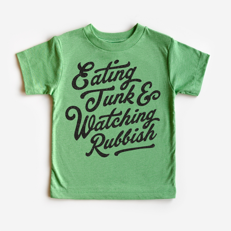 Eating Junk And Watching Rubbish Christmas T-Shirt