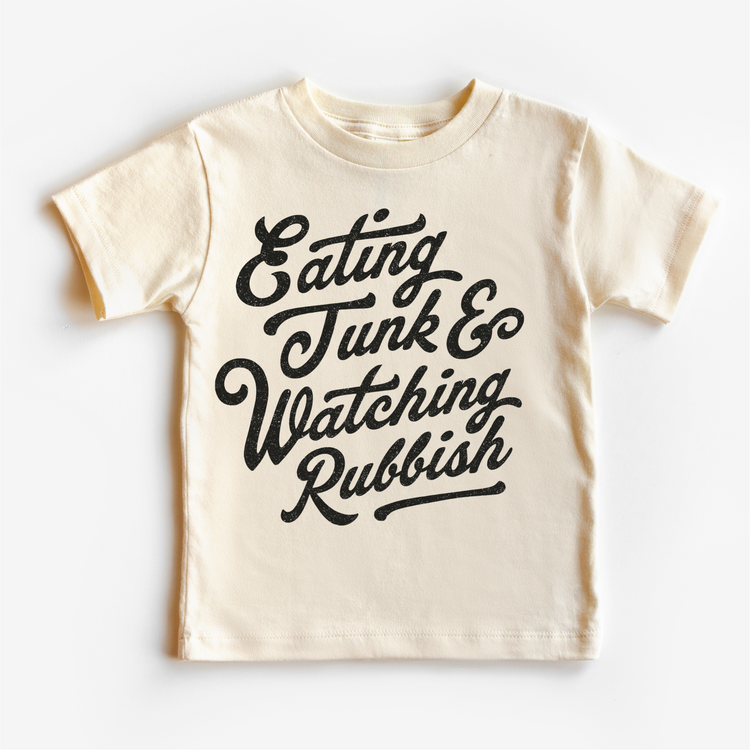Eating Junk And Watching Rubbish Christmas T-Shirt