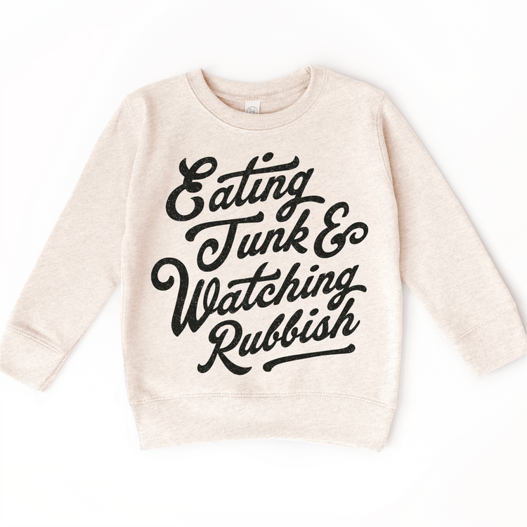 Eating Junk And Watching Rubbish Christmas T-Shirt