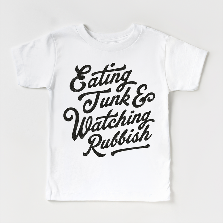 Eating Junk And Watching Rubbish Christmas T-Shirt