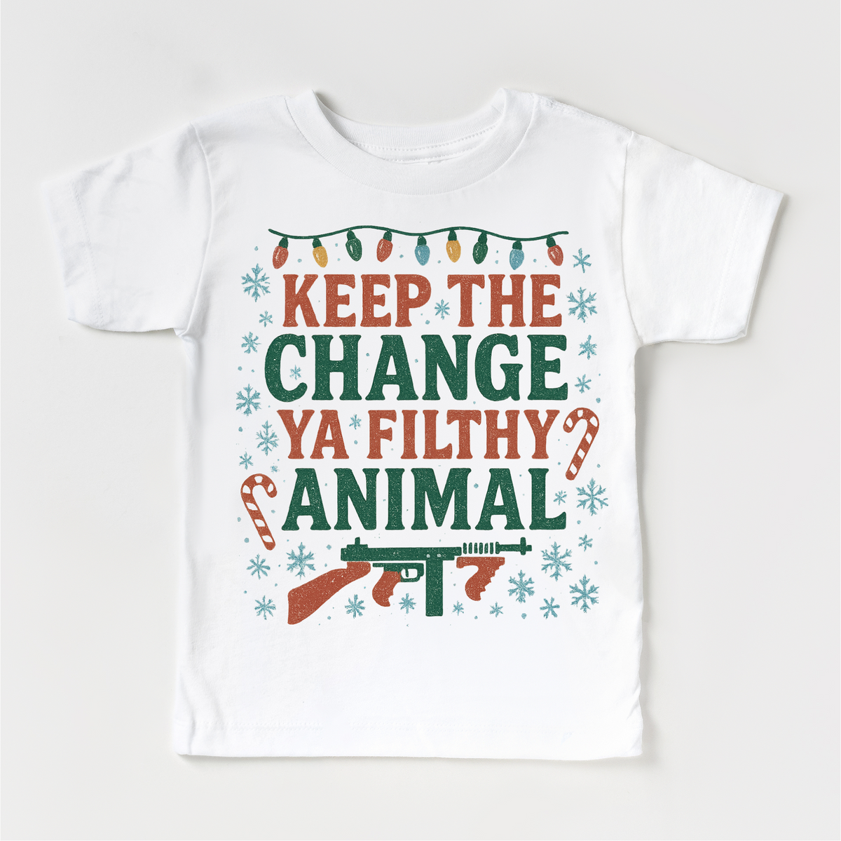 Keep the Change Ya Filthy Animal White kids shirt