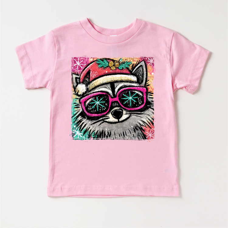 Christmas Racoon Festive T-Shirt - Christmas Tee
