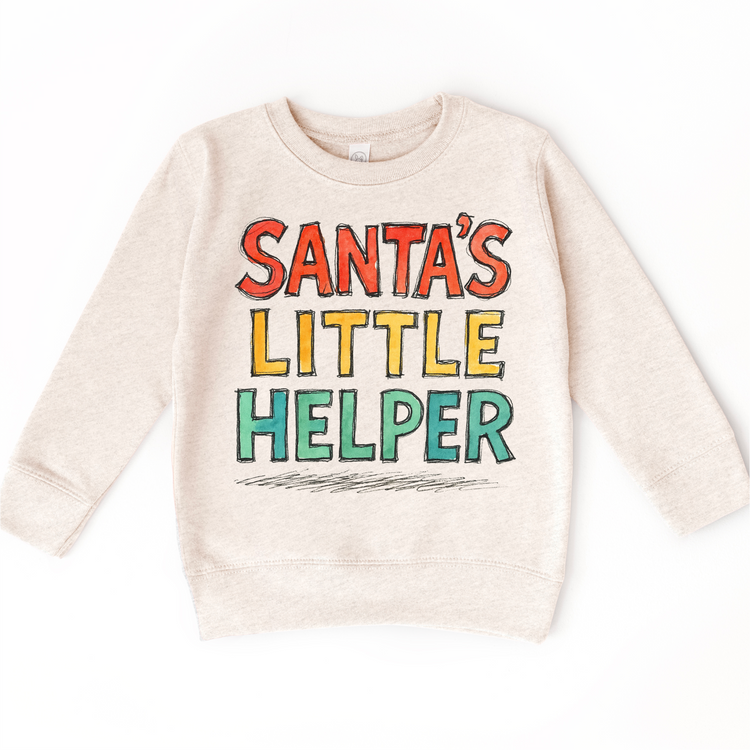 Santa's Little Helper Kids Christmas T-Shirt - Kids Christmas Tee