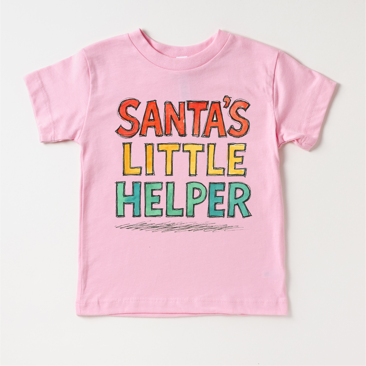 Santa's Little Helper Kids Christmas T-Shirt - Kids Christmas Tee