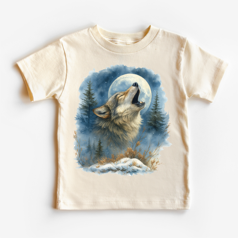 Wolf Howling At The Moon Retro 90's Shirt - Wildlife Tee