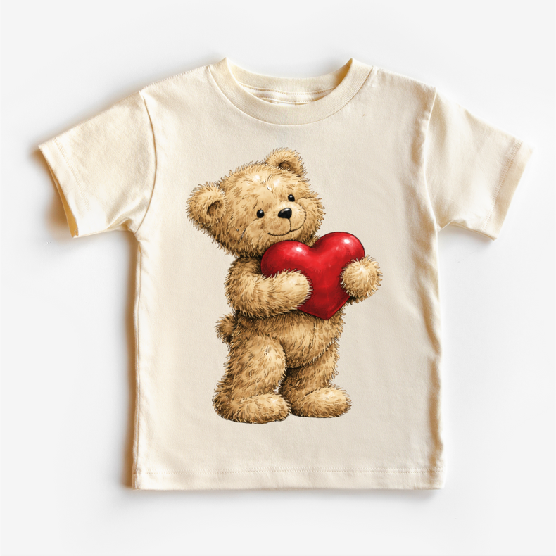 Teddy Bear Holding A Heart Valeintine's Day Shirt - Valeintine Tee