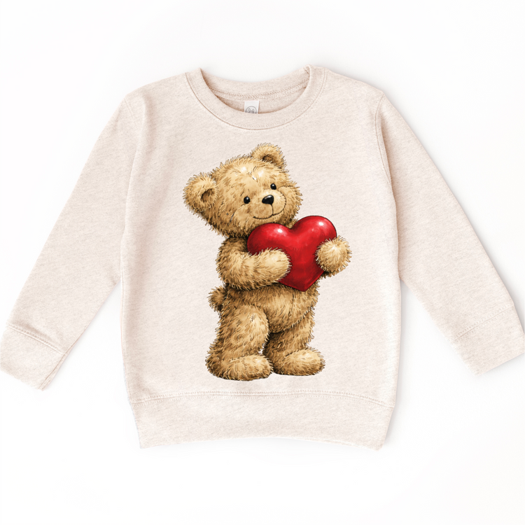 Teddy Bear Holding A Heart Valeintine's Day Shirt - Valeintine Tee
