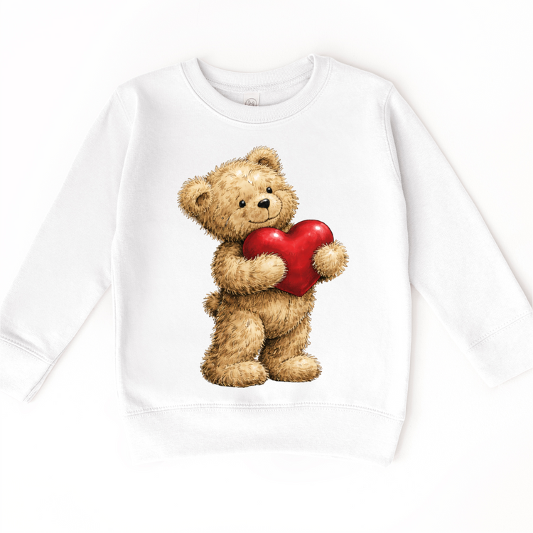 Teddy Bear Holding A Heart Valeintine's Day Shirt - Valeintine Tee