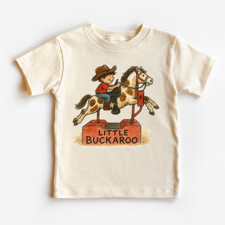 Little Buckaroo Cowboy Western T-Shirt - Rodeo Tee